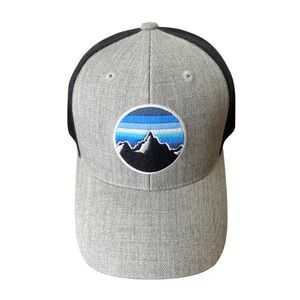 KBETHOS Grey Ridge Line Mesh Ballcap